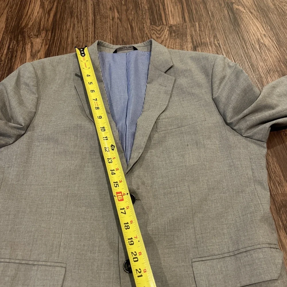 BANANA REPUBLIC Tailored Fit suit Blazer Size 42S Pants 32x30 gray  wool READ